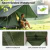 FREE SOLDIER Camping Tarp Waterproof Portable Multifunctional Outdoor Camping Traveling Awning Backpacking Shelter Rain Tarp (Dark Green 1010.5ft) view 3