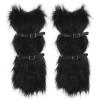 VALICLUD 1pair Warm Leg Warmers for Women Furry Socks Cozy Thick Boot Accessories for Cold Weather view 1