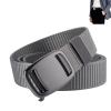 Pilot Tactical Belt, Automatic Belt Buckle, Outdoor Wear-Resistant Belt, Men Tactical Buckle Belt (Grey,120 cm) view 1