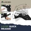 Arksen Electric Bike Rack Hitch, Foldable Quick Release Smart Tilting 2 Ebike Rack Platform Style Carrier w/Car Lock for Up to 5.5" Fat Tires for Car, SUV, Trucks - 170 lbs Heavy Weight Capacity view 4