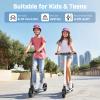 Caroma Electric Scooter for Kids Ages 8-12, 250W Motor, Max 16 Miles & 15 Mph, 3 Speeds Adjustable, LED Display & Foldable, Double Safe Brake, Electric Scooter for Kids Ages 10-14 view 2