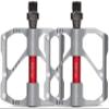 DWSEDF Bicycle Pedals Mountain Bike Aluminum Pedals Road Bike Riding Pedals (Color : 86silver, Size : Free Size) view 1