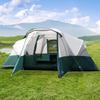 11 Person Camping Tent with Porch, Large Family Tents for Camping, PU1000MM Waterproof Tent with 5 Mesh Windows, Removable Rainfly, Reflective Windproof Rope, Big Dome Tent Fits 3 Queen Airbeds view 1