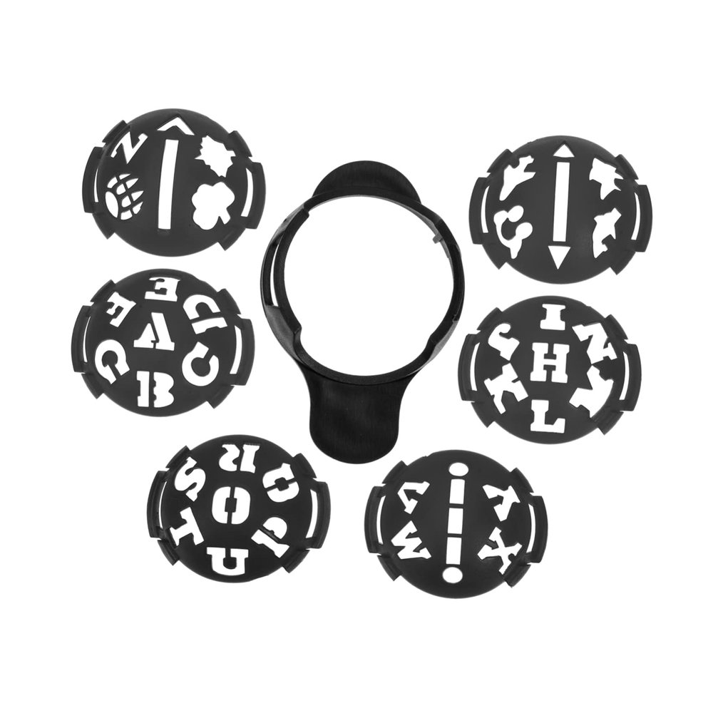 Happyyami Golfing Ball Markers Drawing Tools Golf Practice Training Accessories Golf Line Marker for Course