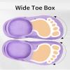 Purple Toddler Clogs for Girls Comfortable Slip on Sandals Beach Pool Slipper view 3