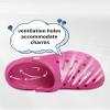 Toddler Girls Clogs Comfortable Slip on Sandals Beach Pool Slipper Toddler 6 Toddler 7 Rose Red view 2