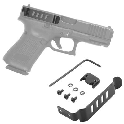 TRSAIM Gun Belt Clip, Low Profile Slim Concealed Carry Easy Install Holster Clip for Glock Gen 1-4 Models 17, 19, 22, 23, 24, 25, 26, 27, 28, 30S, 31, 32, 33, 34, 35, 36 and 41 (Gun Belt Clip)