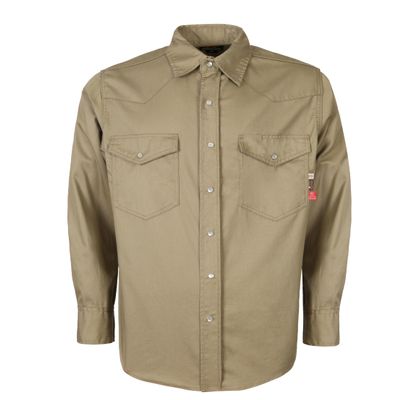 KONRECO FR Shirts for Men 6.5oz Lightweight Pearl Snaps Work Uniform CAT2