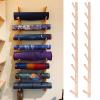 BBHW 9 Layer Wood Yoga Mat Holder Wall Mount, Large Capacity Foam Roller Storage Rack Organizer, Exercise Mats Shelves for Studio, Yoga Room, Office, 56425 view 1