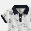Little Boys Short Sleeve Plo Shirt Kids Summer Cartoon Print Tee School niform Comfortable (GY1-A, 5-6 Years) view 3