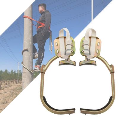 Tree Climbing Spikes, Stainless Steel Tree Climbing Gear, Adjustable Pole Climbing Spikes for Electric Worker, Climbing Pole, Water Pipe Climbing,250model
