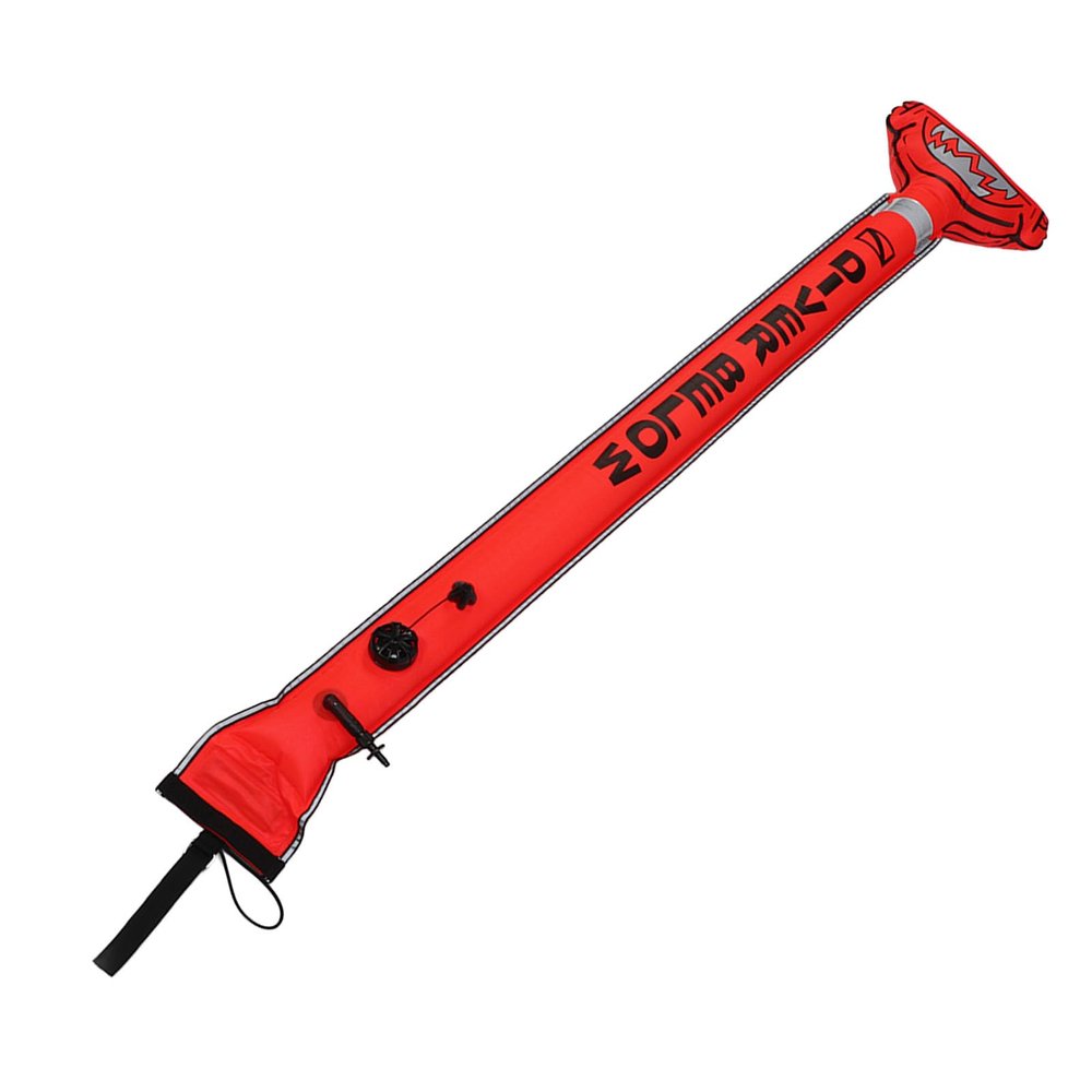 Focket Diving Marker, Excellent Sealing, and Practical, Eyecatching Explosionproof Inflatable Diving Safety Marker for Spearfishing (Orange)