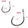 39960 Fishing Hook Giant 24/0 28/0 Stainless Steel Tuna Circle Hooks Shark Tuna Circle Big Game Saltwater Hook (28/0-1pcs) view 2