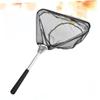 Happyyami Aluminum Alloy Mini Collapsible Fishing Net Triangle Design for Easy Carrying Handle for River and Lake Fishing view 3
