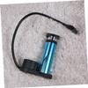 Happyyami Mini Portable High-Pressure Foot Pump Barometer Compact Tire Inflator for Bikes Electric Vehicles and Inflatable Toys Lightweight and Design Blue view 3