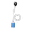 XHTLLO Portable Shower, Rubber Hose Wearing a Regulating Valve Camping Shower, 1.5 Meters Deep in Water Portable Outdoor Shower, for Camping, Outdoor[Blue] view 1