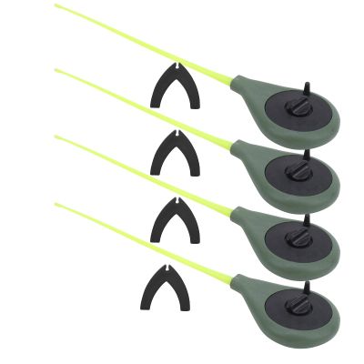 QANYEGN 4 Set Ice Fishing Rod, Fishing Combination Accessories, Portable Mini Winter Fishing Pole with Rod Tips for Lakes Ponds River Fishing