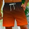 amazon outlet clearance of sales today Mens Swimsuit 6 Inch Inseam Bathing Suit Elastic Waist Drawstring Board Shorts Quick Dry Beach Swimming Trunks Pocket bathing suit Orange M view 2