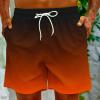 amazon outlet clearance of sales today Mens Swimsuit 6 Inch Inseam Bathing Suit Elastic Waist Drawstring Board Shorts Quick Dry Beach Swimming Trunks Pocket bathing suit Orange M view 4