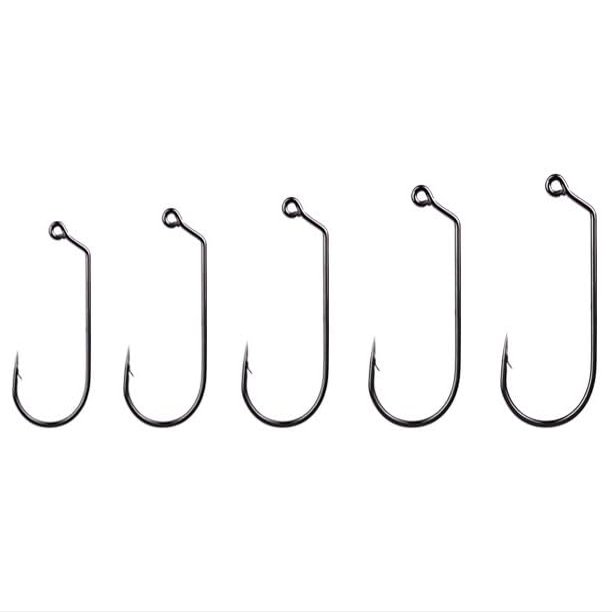Cuoyuqie 100pcs Big Jig Fishing Hook 60 Degree Jig Hook Size 1/0 3/0 5/0 (1/0 100pcs)