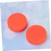 BESPORTBLE 12pcs Adjustable Hardness Rubber Ice Hockey Pucks Durable Matte Sports Balls for Roller and Street Hockey for Practice and Training Orange view 3
