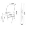Yoga Chair Head Stand Reinforced Folding Yoga Chair Steel Pipe Yoga Chair Auxiliary Tool Faux Leather Yoga Chair (Color : Red) Colour:Red (Color : Brown) (Red/Black) view 2