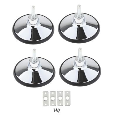 kowaku 4X Billiard Pool Table Leg Levelers Enhanced Stability Heavy Duty Furniture Protector Hardware for Pingpong Table, Silver
