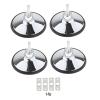 kowaku 4X Billiard Pool Table Leg Levelers Enhanced Stability Heavy Duty Furniture Protector Hardware for Pingpong Table, Silver view 1