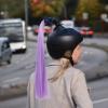 Reusable Motorcycle Helmet Ponytail Hair Clip, Purple Decorative Accessory view 4