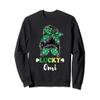 Lucky Omi Messy Bun St Patricks Day Grandma Sweatshirt view 1