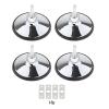 DYNWAVE 4Pcs Billiard Pool Table Leg Levelers Enhanced Stability Leveling Feets Adjustable Pad Protector for Pingpong Table, Silver view 1