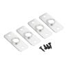 DYNWAVE 4Pcs Billiard Pool Table Leg Levelers Enhanced Stability Leveling Feets Adjustable Pad Protector for Pingpong Table, Silver view 3