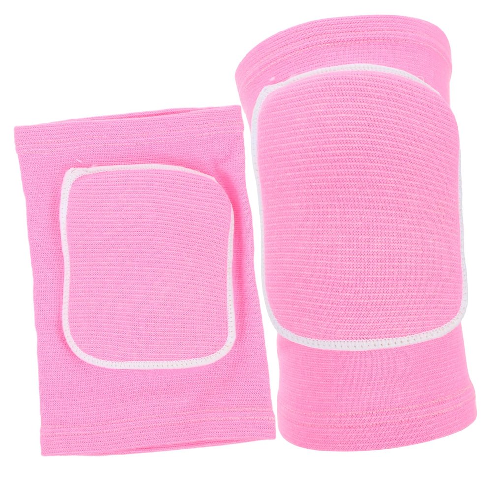NAMOARLY Thick Sponge Elastic Knee Brace for Women and Children, Pink Pair