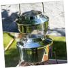 KOMBIUDA Stainless Steel Camping Kettle Portable Stovetop Pot Hot Water Kettle for Outdoor Cooking Campfire Tea Pot view 2
