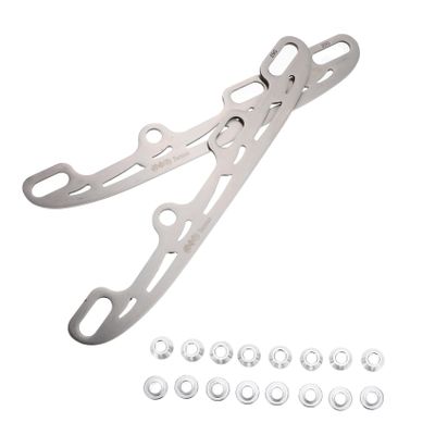 Anneome 1set Skating Blades Replacement for Roller Skating Shoes Metal Construction Easy to Install Fits Includes Edge Plugs