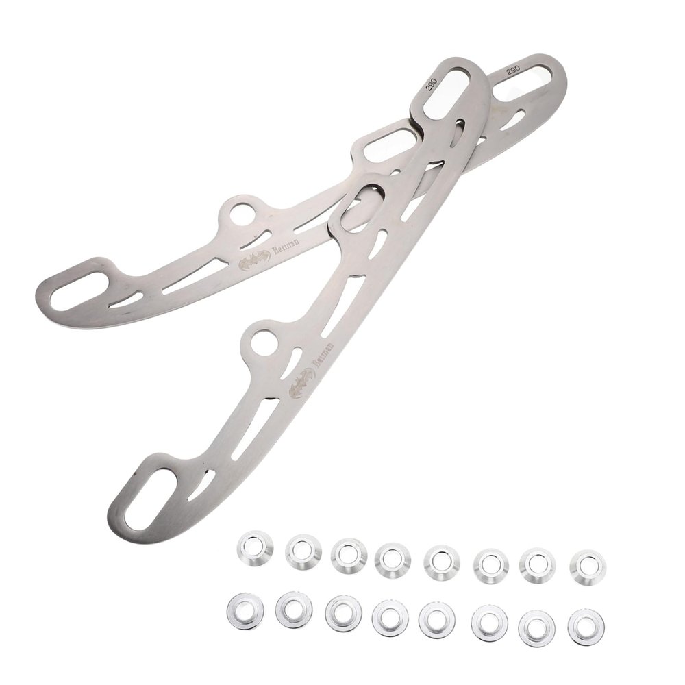 Anneome 1set Skating Blades Replacement for Roller Skating Shoes Metal Construction Easy to Install Fits Includes Edge Plugs