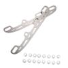 Anneome 1set Skating Blades Replacement for Roller Skating Shoes Metal Construction Easy to Install Fits Includes Edge Plugs view 1