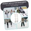 Anneome 1set Skating Blades Replacement for Roller Skating Shoes Metal Construction Easy to Install Fits Includes Edge Plugs view 3