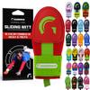 Guardian Baseball Sliding Mitt - Youth and Adult Sizes - Sliding Glove for Baseball - Elastic Compression Strap (Red Neon/Lime) view 1