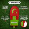 Guardian Baseball Sliding Mitt - Youth and Adult Sizes - Sliding Glove for Baseball - Elastic Compression Strap (Red Neon/Lime) view 2