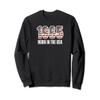 Vintage 1965 Born in the USA Birthday American Flag Men's Sweatshirt view 1