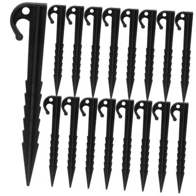 25pcs Heavy Duty Tent Stakes Plastic Camping Stakes for Haven Tent Ground Anchors