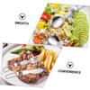 BIUDECO 1set Multi-functional Portable Camping Cutlery Stainless Steel Fork Spoon Black Bag Lightweight Reusable Utensils for Outdoor Dining Picnics and Travel view 4