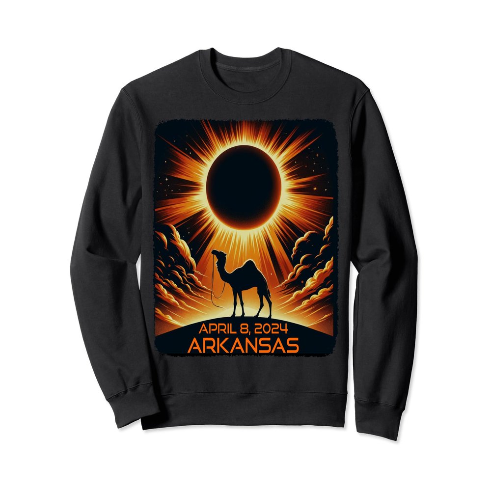 Arkansas Total Solar Eclipse April 8 2024 America Totality Sweatshirt
