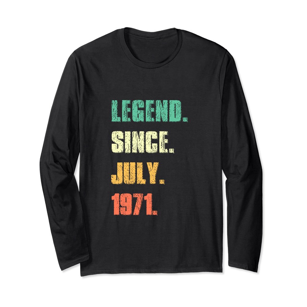Legend Since July 1971, 53th Birthday Vintage 53 Years Old Long Sleeve T-Shirt