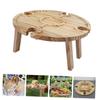 HANABASS Folding Beach Table Outdoor Low Table Camping Picnic Desk Portable Wine Festival Accessory view 4