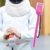 Kids Fencing Sword Sling Shoulder Bag for Foil Epee and Saber, Longsword Bag Cover for Fencing Equipment, Pink view 2