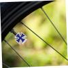 GOOHOCHY Car Tire Valve Stem Cap Cross Designed Tire Air Nozzle Cover Set of 4 Blue for Auto Bike view 4