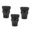 KICHOUSE 3pcs Skid Trekking Pole Foot Covers Non- Crutch Protectors for Enhanced Stability Soft Ground Easy to Install Trekking Accessories Inner Diameter