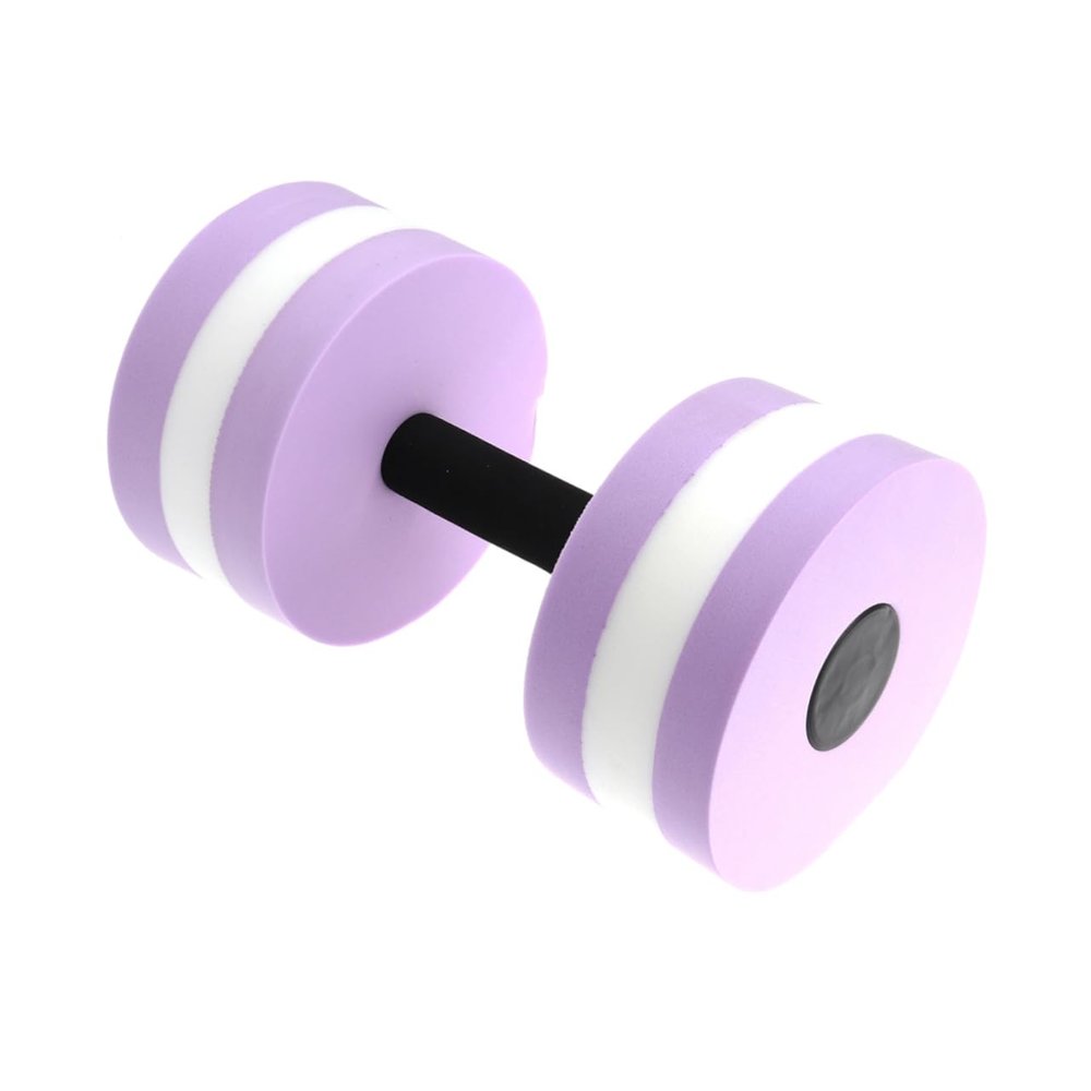 Parliky 2pcs Water Dumbbells for Aquatic Exercise Eva Barbells Purple for Pool Workouts Resistance Training Water Aerobics and Fitness